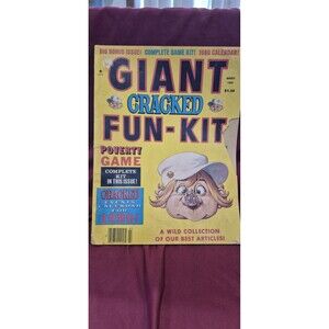 Vintage 1980 Cracked Magazine Giant Fun Kit Poverty Game Nostalgia